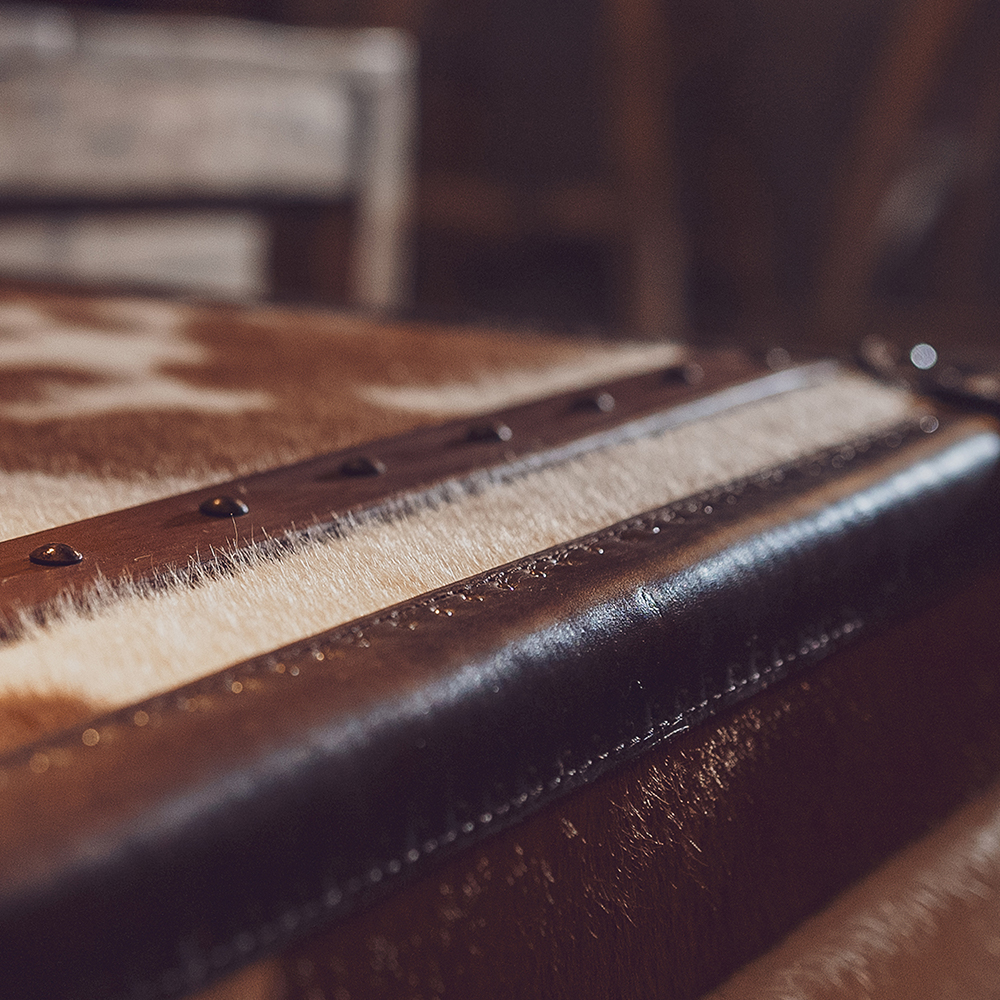 Trisconi Meubles - Close up matériaux peau